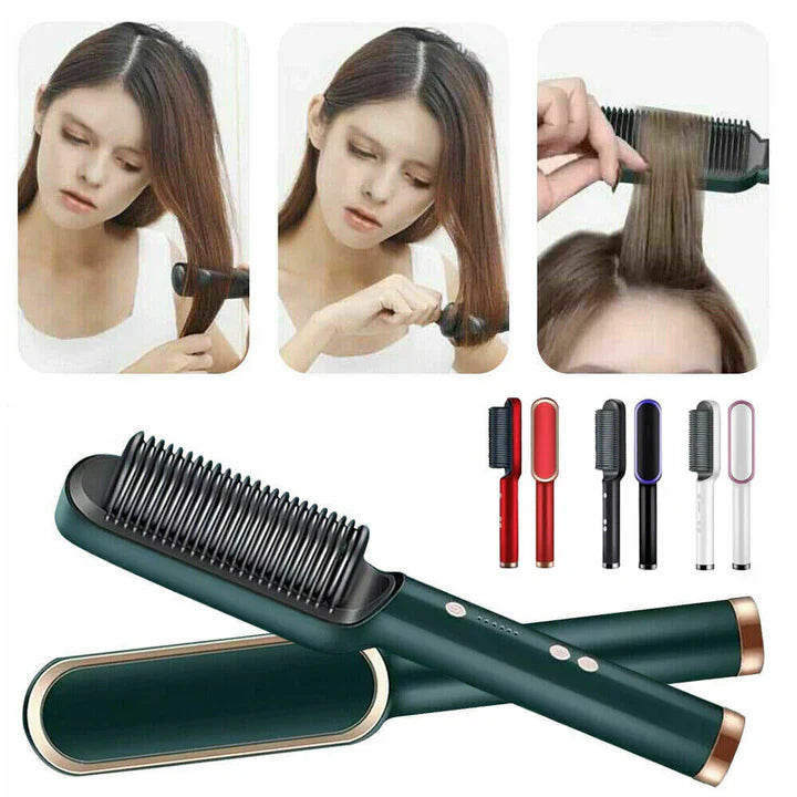 Electric Hair Straightener Comb Brush