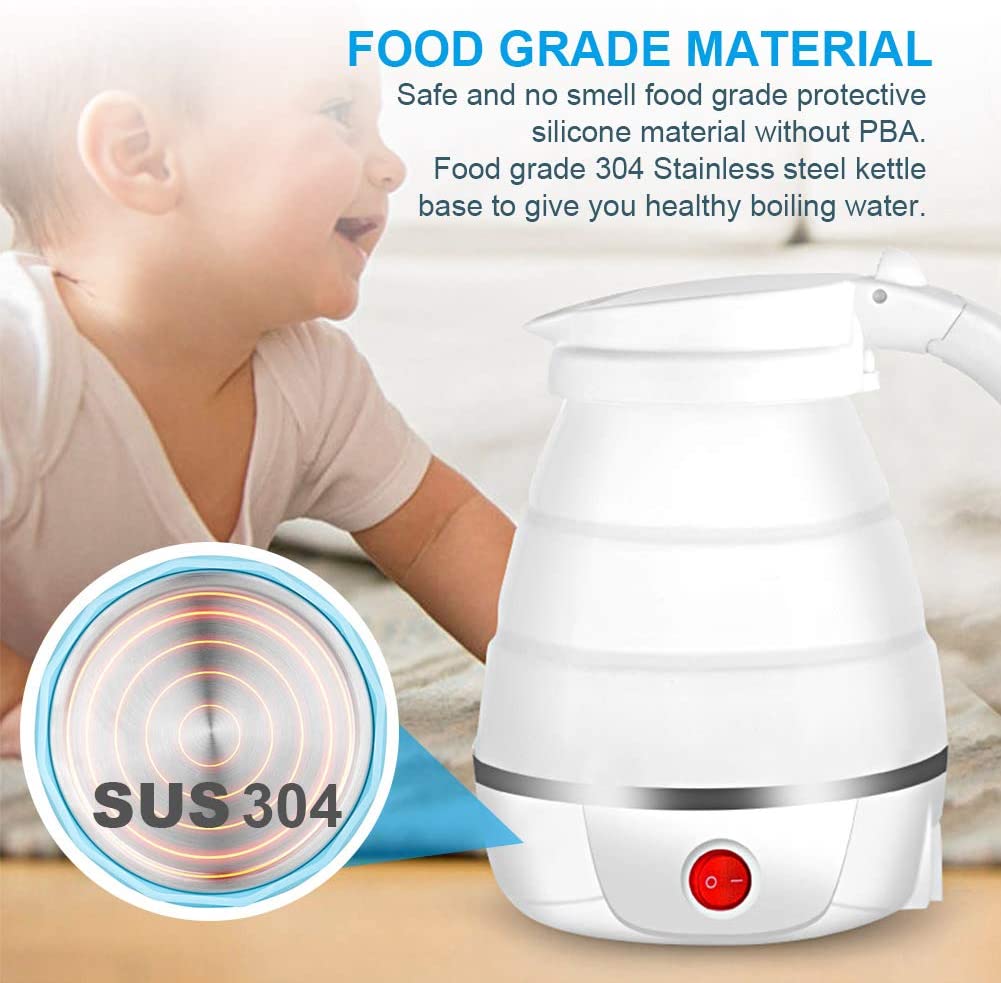 Portable Silicone Foldable Electric Kettle