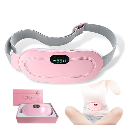Period Cramp Relief Belt and Massager – Soothing Heat and Vibration Therapy