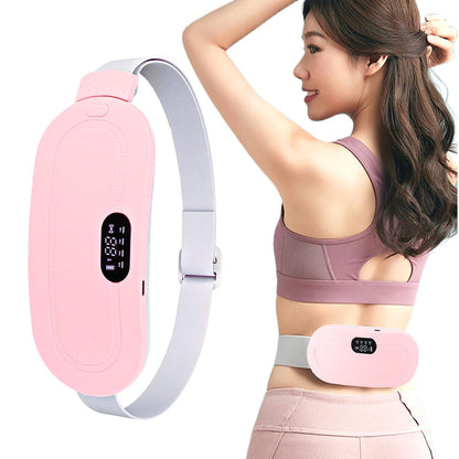 Period Cramp Relief Belt and Massager – Soothing Heat and Vibration Therapy
