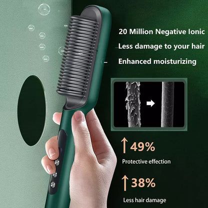 Electric Hair Straightener Comb Brush