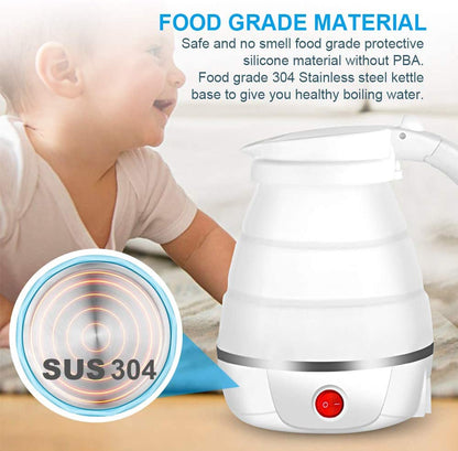 Portable Silicone Foldable Electric Kettle