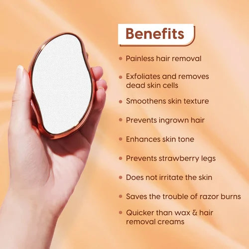 PREMIUM QUALITY Crystal Hair Eraser for Women and Men, Magic Crystal Hair Remover for Arms Legs Back