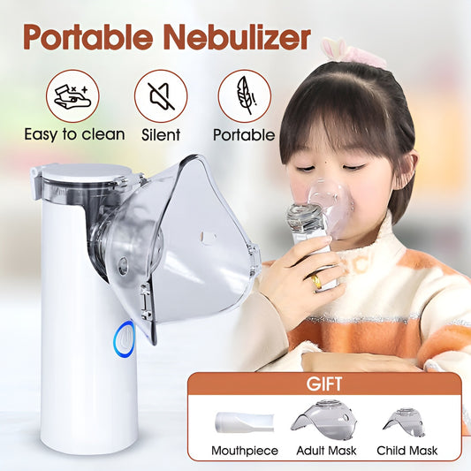 Portable Nebulizer – Fast & Effective Breathing Relief Effective Respiratory Solution For Adults & Kids Or Infants
