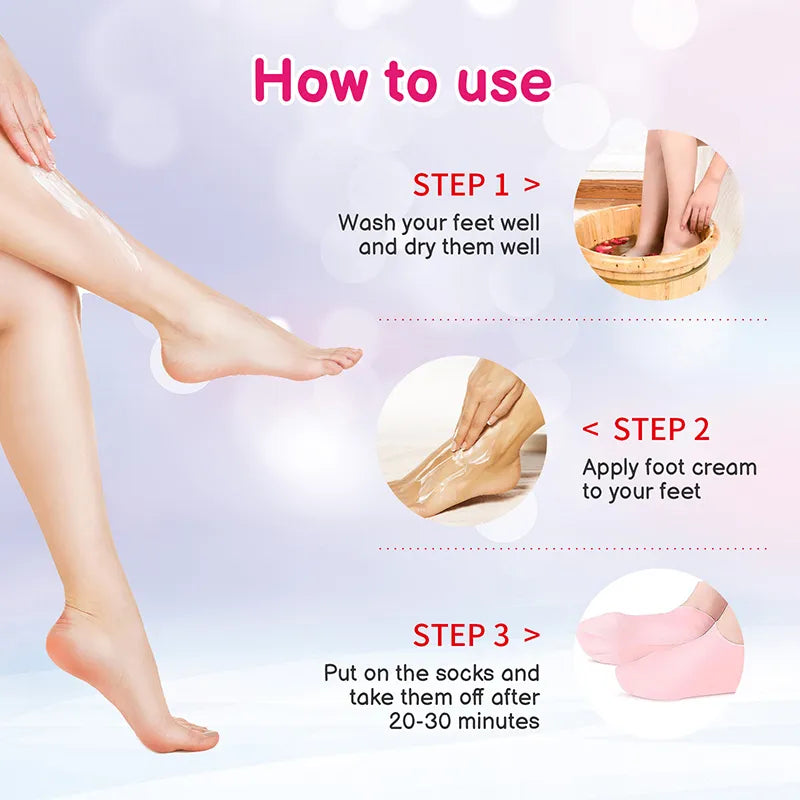 Moisturize gel silicone socks